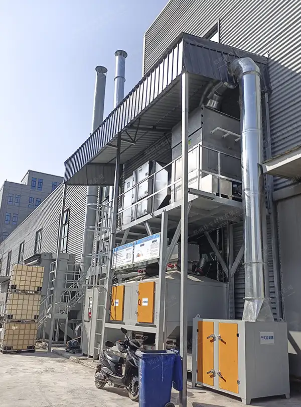 高效废气净化RCO设备安装在郑州客户厂区 高效废气净化RCO设备安装在郑州客户厂区