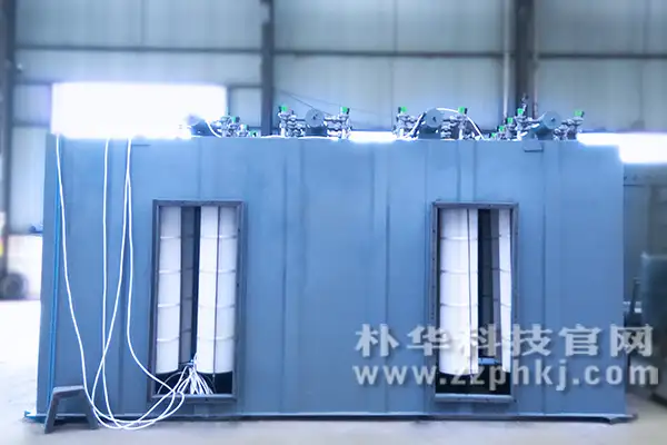 案例:洛阳铸造厂粉尘处理分室脉冲滤筒除尘设备