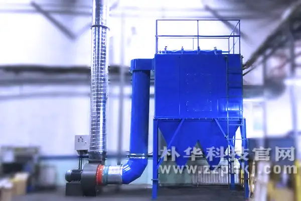 单机滤筒除尘器设备安装在荥阳某磨料磨具厂