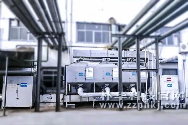 案例:有机废气净化设备安装在开封化工厂客户厂区