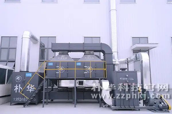 案例:喷漆房有机废气处理RCO催化燃烧设备安装在郑州客户厂区
