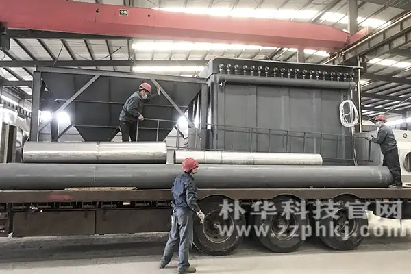 190袋脉冲布袋除尘设备装车发货