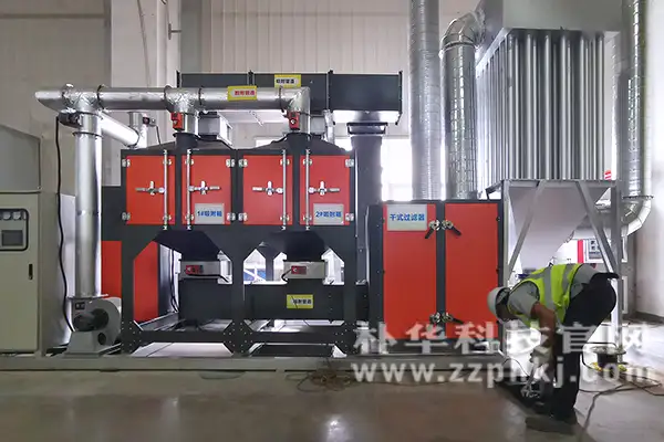 案例:RCO催化燃烧设备安装在郑州客户喷漆厂区