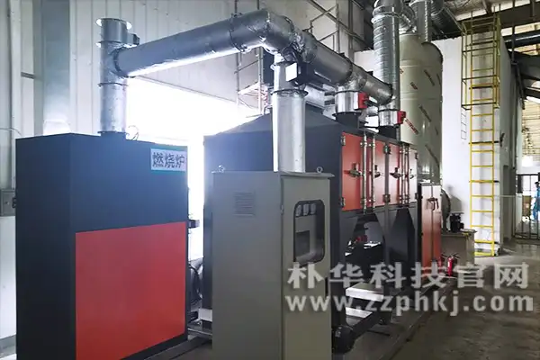 活性炭吸附+催化燃烧设备(rco设备)正在安装