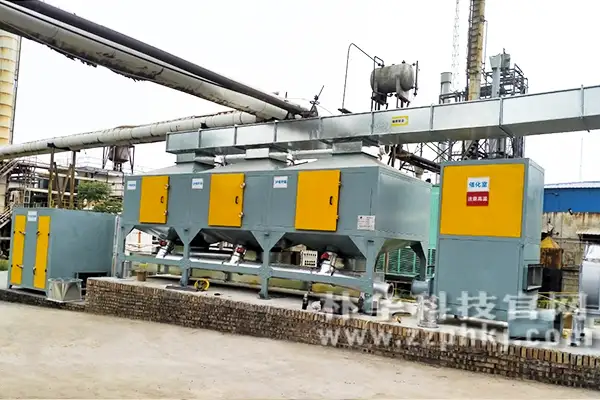 案例:活性炭吸附+催化燃烧设备安装在客户厂区